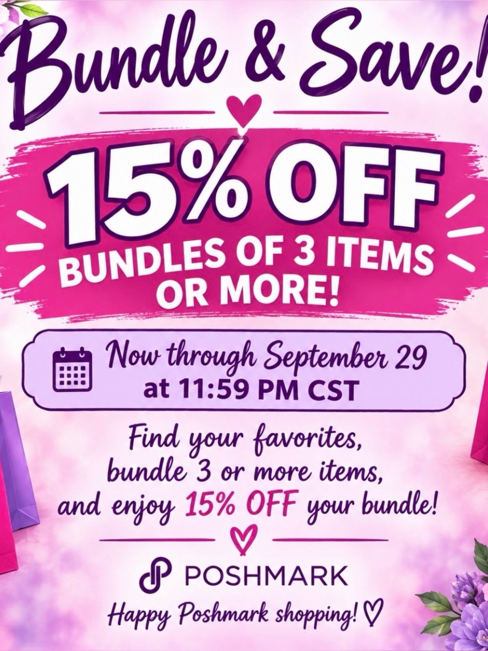 15% Off Bundle Sale